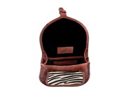Sacs à bandoulière en cuir véritable à imprimé zèbre, doux, durables, légers, style vintage, look rétro, accessoire de mode pour femmes, voyage