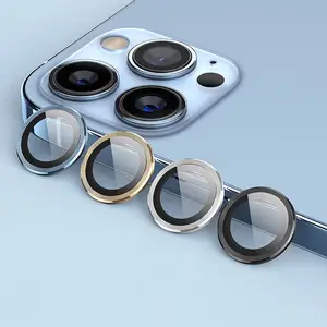dark glas elektronik Suppliers-Han shang Objektivs chutz für iPhone 13 Kamera Objektivs chutz 9h farbiges Glas für iPhone 12 Pro Max Kamera Objektivs chutz