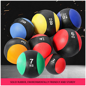 Ballon de médecine en caoutchouc de haute qualité, exercice gymnastique, boule de poids - Product Image 5