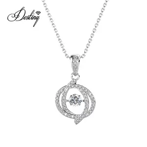 Premium Austrian Crystal Jewelry Sterling Silver 925 / Brass 2020 New Victoria Pendant Necklace Destiny Jewellery
