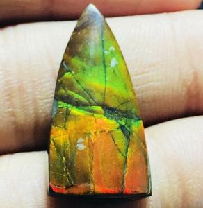 Cabochonsสามเหลี่ยมAmmoliteแคนาดาธรรมชาติอัญมณีหลวมจากอินเดีย - Product Image 1