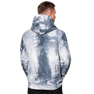 Sweat à capuche pour homme de haute qualité, respirant, écologique, coupe-vent, 100% coton, style tie-dye imprimé, pull-over - Product Image 2