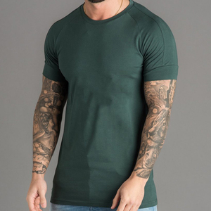 Custom design crewneck slimfit gym <b>builders</b> casual comfortable T-shirt custom apparel - Product Image 2