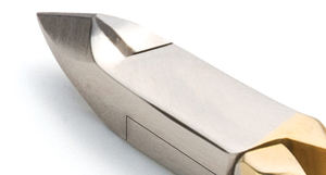 Pinces à cuticules pour ongles plaquées or personnalisées de haute qualité 5.0 "dissolvant de cuticules à ressort unique pour ongles des doigts et des orteils avec Logo - Product Image 5