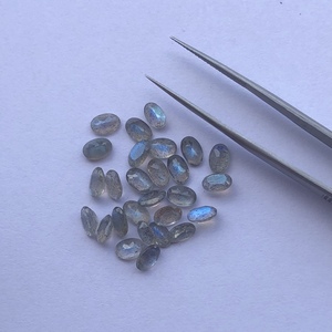 5mm 6mm 7mm Labradorite naturelle coupe ovale lâche calibré fabricant de pierres précieuses en gros Design minimaliste bijoux légers - Product Image 2