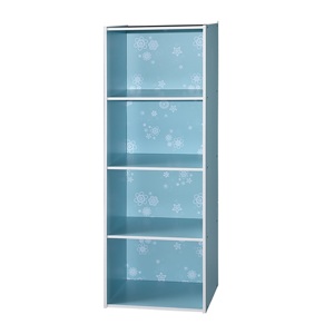 4 cube storage cabinet in flower pattern - Product Image 3