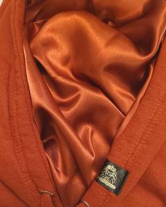 Sweat-shirt molletonné avec Logo personnalisé, sweat en soie de luxe, 100% coton, avec housse lourde brodée, pour hommes, tricot intérieur en Satin, haute qualité - Product Image 6