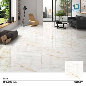 Carrelage en porcelaine émaillée polie pleine masse pour intérieur 600x600, idéal pour salon, revêtement de sol de haute qualité, prix de gros - Product Image 4