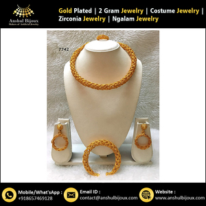 Ensemble de colliers de conception traditionnelle africaine, bijoux de mariée, cadeau Ngalam - Product Image 5