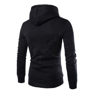 65% algodón, 35% poliéster, tela suave Sudadera con capucha sudaderas con capucha venta al por mayor de los hombres de algodón de invierno sudaderas con capucha - Product Image 3