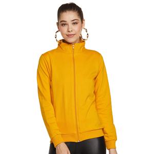 เสื้อกันหนาวผู้หญิง,ผ้าฝ้าย100% นุ่มขนแกะซิปขึ้นสไตล์โลโก้ที่กำหนดเองคอเต่าแขนเต็ม - Product Image 1