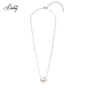 Colgante Daisini Guardian of Galaxy Star y Planet adornado con cristales de Swarovski joyería lindo collar celestial - Product Image 5