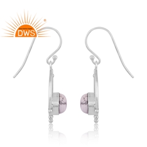 Oxidized 925 Sterling <b>Silver</b> Natural Howlite Gemstone <b>Dangle</b> <b>Earring</b> Jewelry Manufacturer - Product Image 2