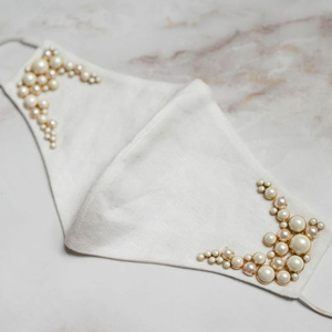 --NEW---TRENDY-STYLISH---DESIGNER <b>FACE</b> ACCESSORIES WITH BEAUTIFUL---PEARLS,CRYSTAL BEADS EMBROIDERY-WORK---2021... - Product Image 1