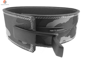 Cheap <b>Men</b> Comfortable Camo Style Powerlifting PU Leather Gym Lever Squat And Dead Lifting Workout Leather Belts - Product Image 5