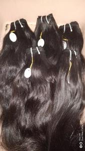 Cabello humano natural virgen indio con textura ondulada sin procesar - Product Image 3