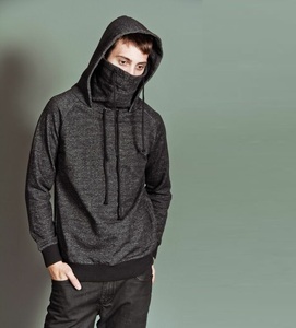 Sweat à capuche Ninja pour hommes, couleur noir uni, pull de meilleur qualité, confortable, nouvelle collection - Product Image 4