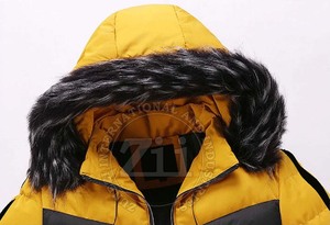 Professional Custom Made Slim Fit <b>Men</b> Puffer <b>Jacket</b> Canvas Winter Waterproof Hooded Casual Wear - Product Image 3