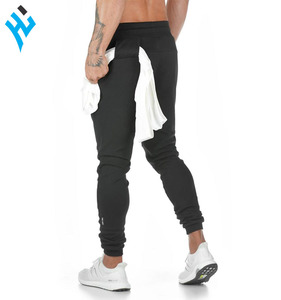 2025 haute qualité pas cher prix hommes Joggers pantalons de survêtement décontractés cordon taille 100% coton pantalons de survêtement pour hommes - Product Image 2