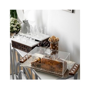 Finest Quality Sweets Chocolate Server Tray Handmade Different Sizes Acrylic and <b>Wood</b> Sweet <b>Box</b> at Low Price - Product Image 3