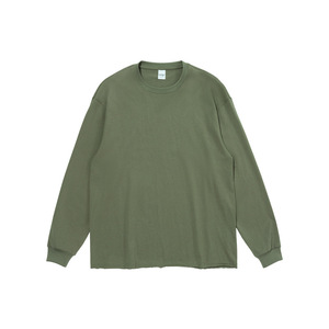 도매 사용자 정의 100% 면 긴 소매 빈 티셔츠 200 그램 저지 패브릭 솔리드 패턴 높은 거리 디지털 인쇄 - Product Image 4