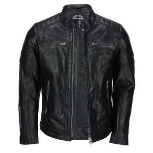 Veste de moto en cuir véritable unisexe, de haute qualité, imperméable pour hommes - Product Image 4