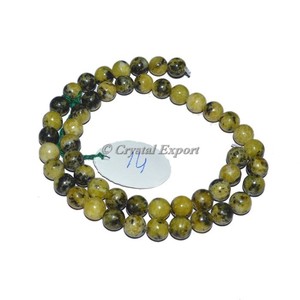 Gemstone Ametite Round Agate Beads Line Strands - Product Image 1
