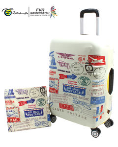 Cubierta de maleta con impresión personalizada, protector de LICRA elástico con diseño de patrón de placa, cubierta de maleta personalizada hecha en Turquía - Product Image 3