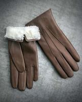 Gants unisexes en cuir de mouton véritable, demi-doigts, nouvelle conception 2020, printemps/automne/hiver, doublure super douce au poignet, confortables
