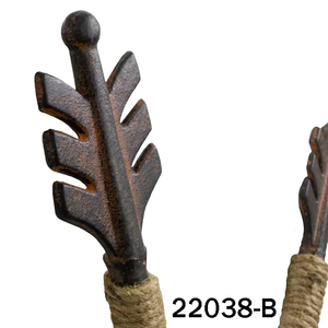 แผ่นโลหะตกแต่งผนังรูปลูกศรคู่แบบหนา  งานเหล็กดัดหายาก  แผ่นโลหะตกแต่งผนังเหล็กดัด  ผลิตภัณฑ์สั่งทำพิเศษ  งานศิลปะติดผนัง - Product Image 3