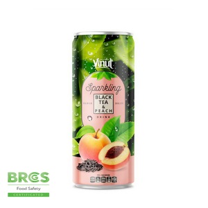 น้ำชาพีชผสมโซดา 250 มล. รับผลิตแบบ OEM ODM แบรนด์ส่วนตัว - Product Image 1
