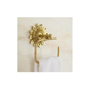 Porte-serviettes mural antirouille avec finition dorée, accessoires de salle de bain très vendus - Product Image 3