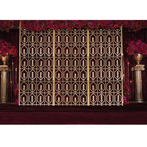Elegante Soporte de Velas para Pared, Fondo de Boda, Escenario de Recepción, Pared de Velas Iluminada, Fondo de Boda Italiano, Pared de Velas USA - Product Image 1