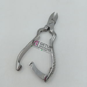 Vente en gros de coupe-cuticules en argent, acier inoxydable, outil professionnel de manucure et de pédicure, logo personnalisé, instrument de beauté - Product Image 1