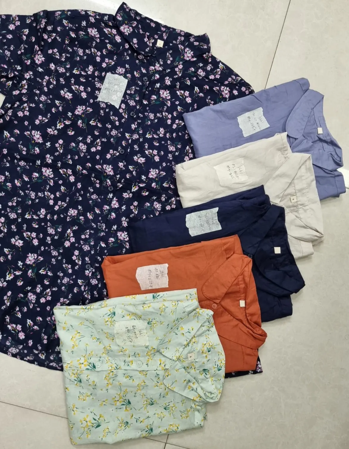 Camisetas de manga corta para mujer, ropa de marca con etiquetas, Tops tejidos informales de algodón para verano