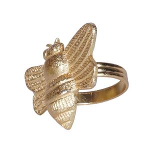 Anneau de serviette de table en métal argenté en forme de papillon - Moderne, écologique, idéal pour les fêtes - Product Image 5