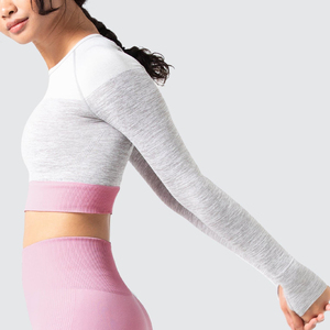 Nuevas llegadas OEM, sudaderas cortas personalizadas para mujer, 100% algodón, sudaderas cortas económicas - Product Image 5