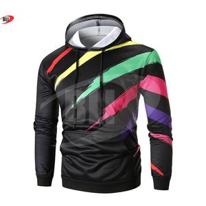 เสื้อฮู้ดผู้ชายผ้าโพลีเอสเตอร์100% มีฮู้ดพิมพ์ซับลิเมชันสำหรับกีฬาฤดูหนาวออกแบบโลโก้ได้ตามต้องการ - Product Image 4