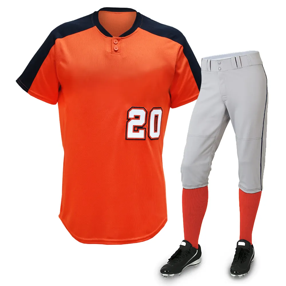 नवीनतम फैशन sublimated बेसबॉल वर्दी अनुकूलित कशीदाकारी अपने टीम लोगो बेसबॉल पहनने के लिए पुरुषों