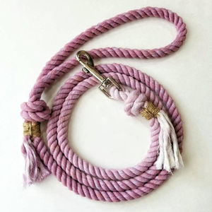 Regalo para Amantes de los Perros, Correa de Perro de Cuerda de Algodón Natural con Lavanda, Elegante y Hermosa - Product Image 1