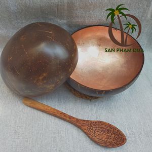 Pink Coconut Shell Lacquer Bowl Safe Paint for Storage Jewelry Snacks Cute Dinnerware <b>Sets</b> - Product Image 1