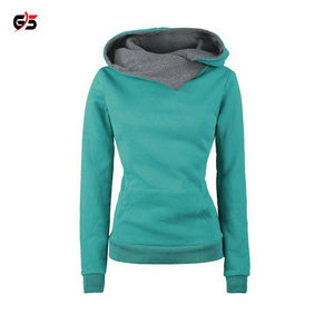 Nouveau style de sweats à capuche OEM tenue décontracté femmes pull promotionnel impression personnalisée Logo 100% coton produit avec poches - Product Image 2