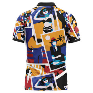 Camiseta Polo personalizada de alta calidad para hombre, camiseta personalizada con logotipo estampado de microfibra, camiseta Polo de fábrica - Product Image 2