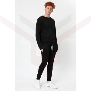 OEM de haute qualité personnalisé blanc ras du cou pull sweat-shirt personnalisé imprimé plaine teint en peluche blanc Jogger coton à capuche en gros - Product Image 5