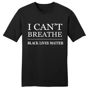 I can't Breathe Black Lives Matter George Floyd Memorial 100% premium Cotton Made Tshirt for men & women