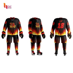 Uniforme de hockey sur glace à manches longues avec logo d'équipe personnalisé de haute qualité professionnel 2022 au meilleur prix pour les clubs - Product Image 5