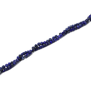 Cuentas Redondas Facetadas de Corindón Azul Zafiro de Alta Calidad, 3-4 mm, Hilo de 15.50 Pulgadas, Piedra Duradera, Gemas Ishu MS1660 - Product Image 6