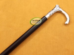 Bâton de marche en bois de style vintage de meilleure qualité et fait à la main avec poignée ronde de styliste/cannes de marche en bois avec poignée en laiton - Product Image 4