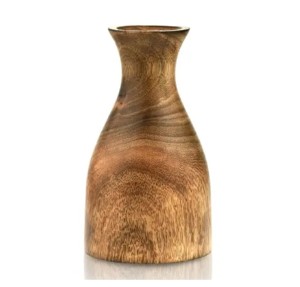 Vase à fleurs en bois de nouvelle conception avec Woo naturel fini pour la décoration Pot en bois de fleur décoratif de dessus de table. - Product Image 1
