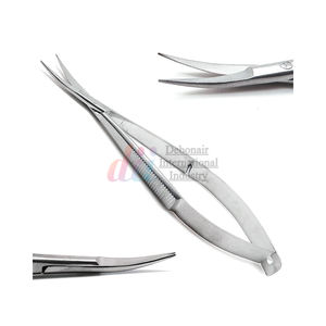 Tijeras de resorte Castroviejo rectas de acero inoxidable de 4,5 "| Tijeras quirúrgicas de precisión para Microcirugía Ocular y procedimientos dentales - Product Image 6